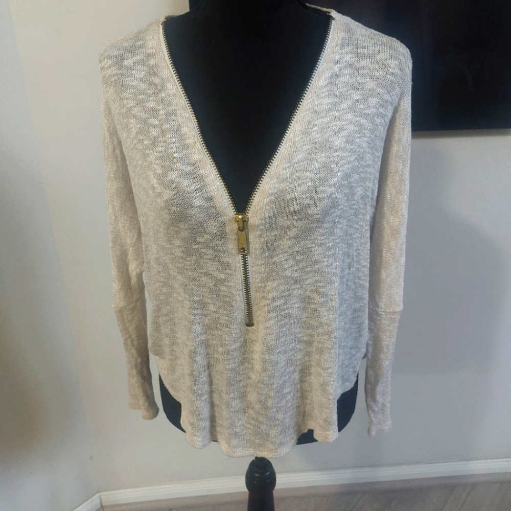 Jolie Los Angeles Ladies Half Zip, Knit Sweater Size Small